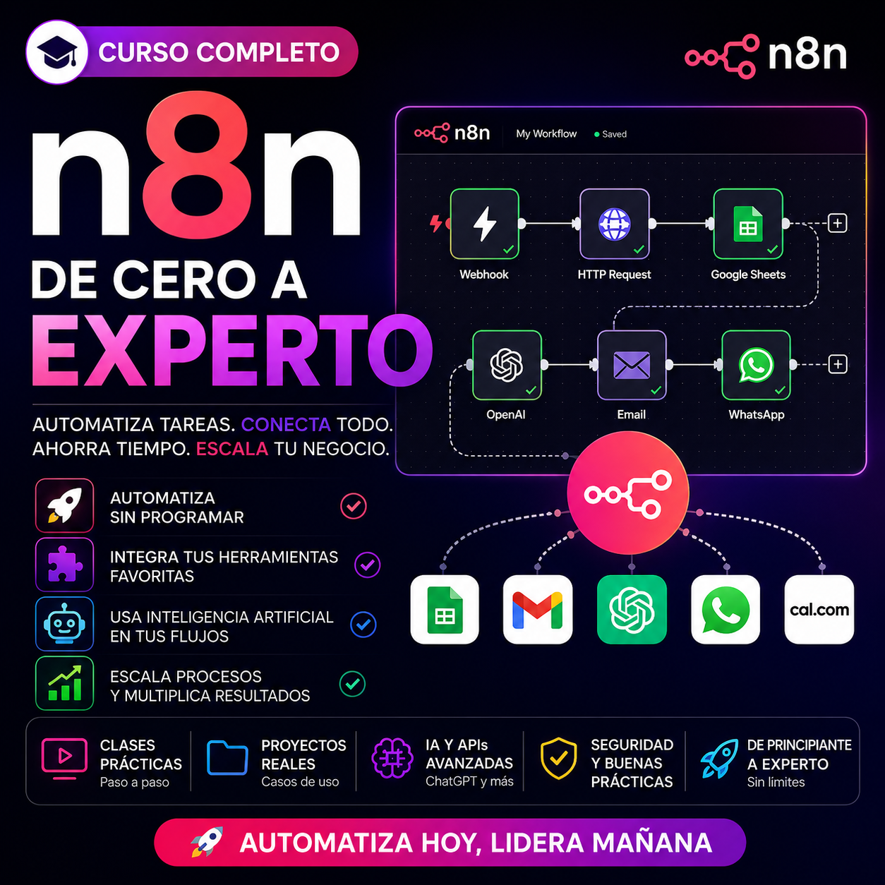 Curso Completo de N8N: Automatización e IA